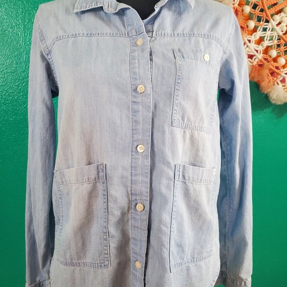 Volcom Denim Button Down, Small - Picture 2 of 8